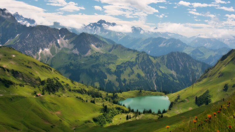 Green Mountain Valley — Serene, Summer, Photograph, Lake