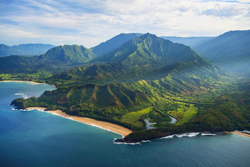 Green Mountains and Coastline