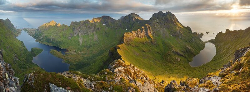 Green Mountains and Lakes