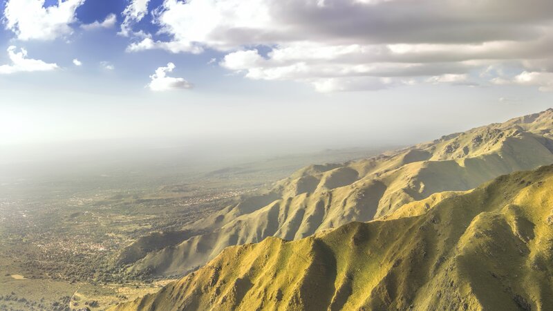 Green Mountains Landscape — Serene, Afternoon