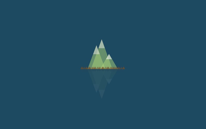Green Mountains Reflection