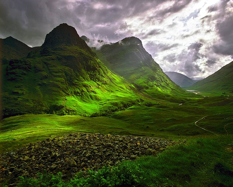 Green Mountains Valley — Dramatic, Afternoon