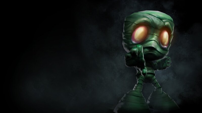 green mummy character