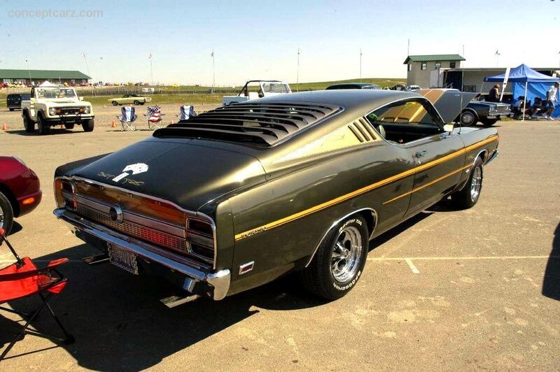Green Muscle Car — Black