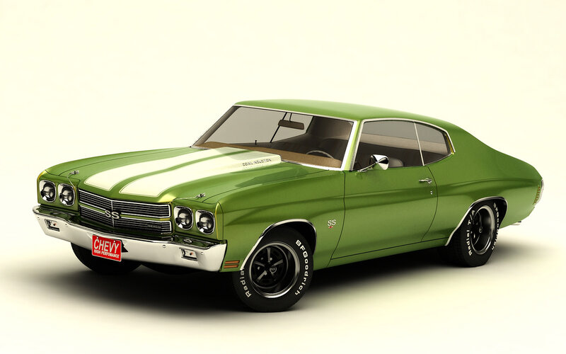 Green Muscle Car — Classic