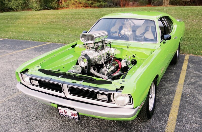 Green Muscle Car — Lime Green, Calm, Afternoon, Photograph