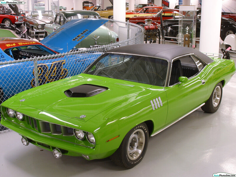 Green Muscle Car — Lime Green, Calm