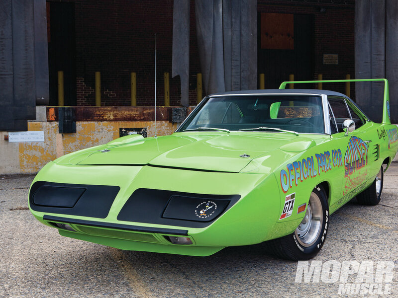 Green Muscle Car — Lime Green, Dramatic, Photograph, Building