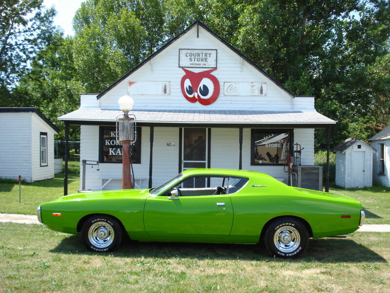 Green Muscle Car — Lime Green