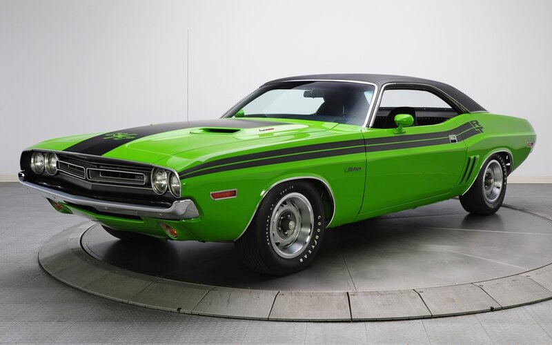 Green Muscle Car — Neutral, Photograph