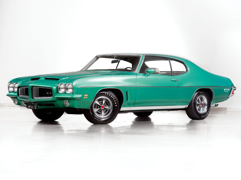 Green Muscle Car — Neutral, Photograph, Wheels