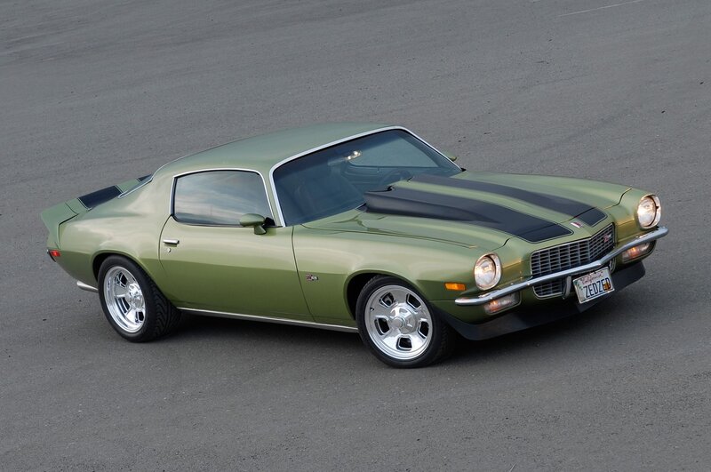 Green Muscle Car — Olive Green