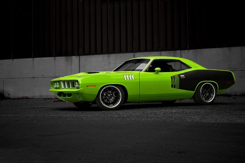 green muscle car