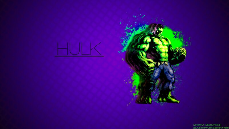 Green Muscular Character — Purple