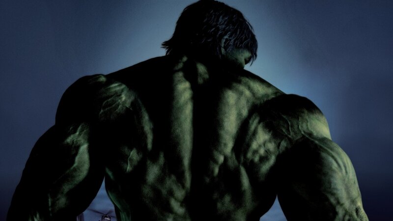 Green Muscular Figure — Dramatic