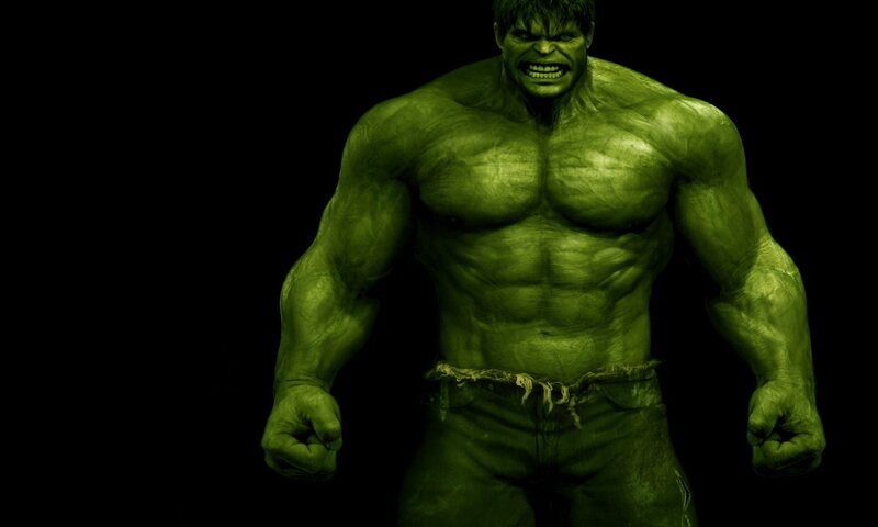 Green Muscular Man — Intense, 3d Render, Muscular Body