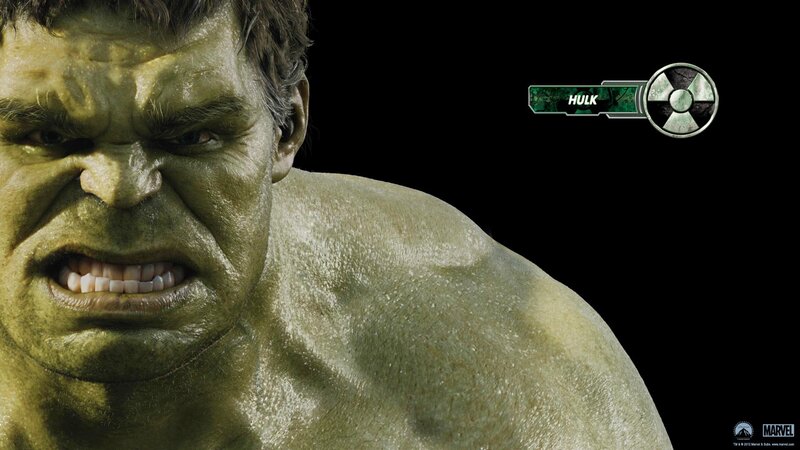 Green Muscular Man — Intense