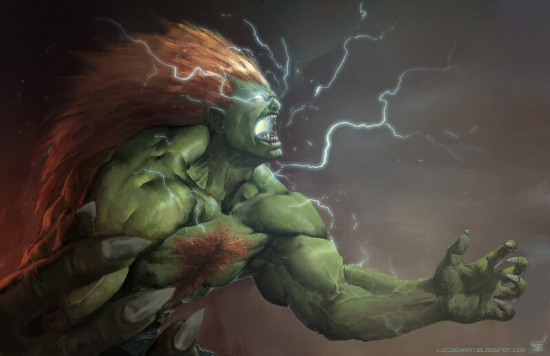 Green Muscular Monster