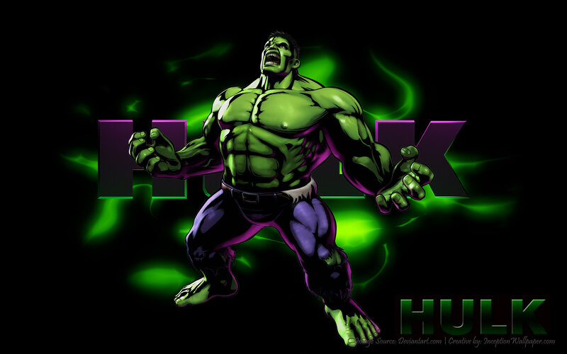 Green Muscular Superhero — Dramatic, Digital Art