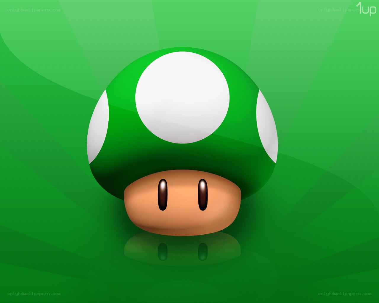 Green mushroom character