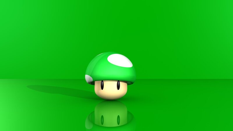 green mushroom character