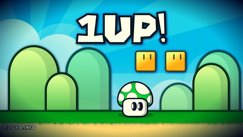 Green Mushroom Character — Blue, Playful