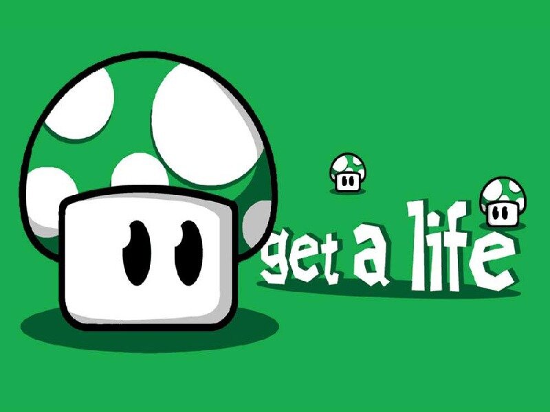 Green Mushroom Character — Playful