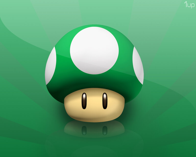 Green mushroom character