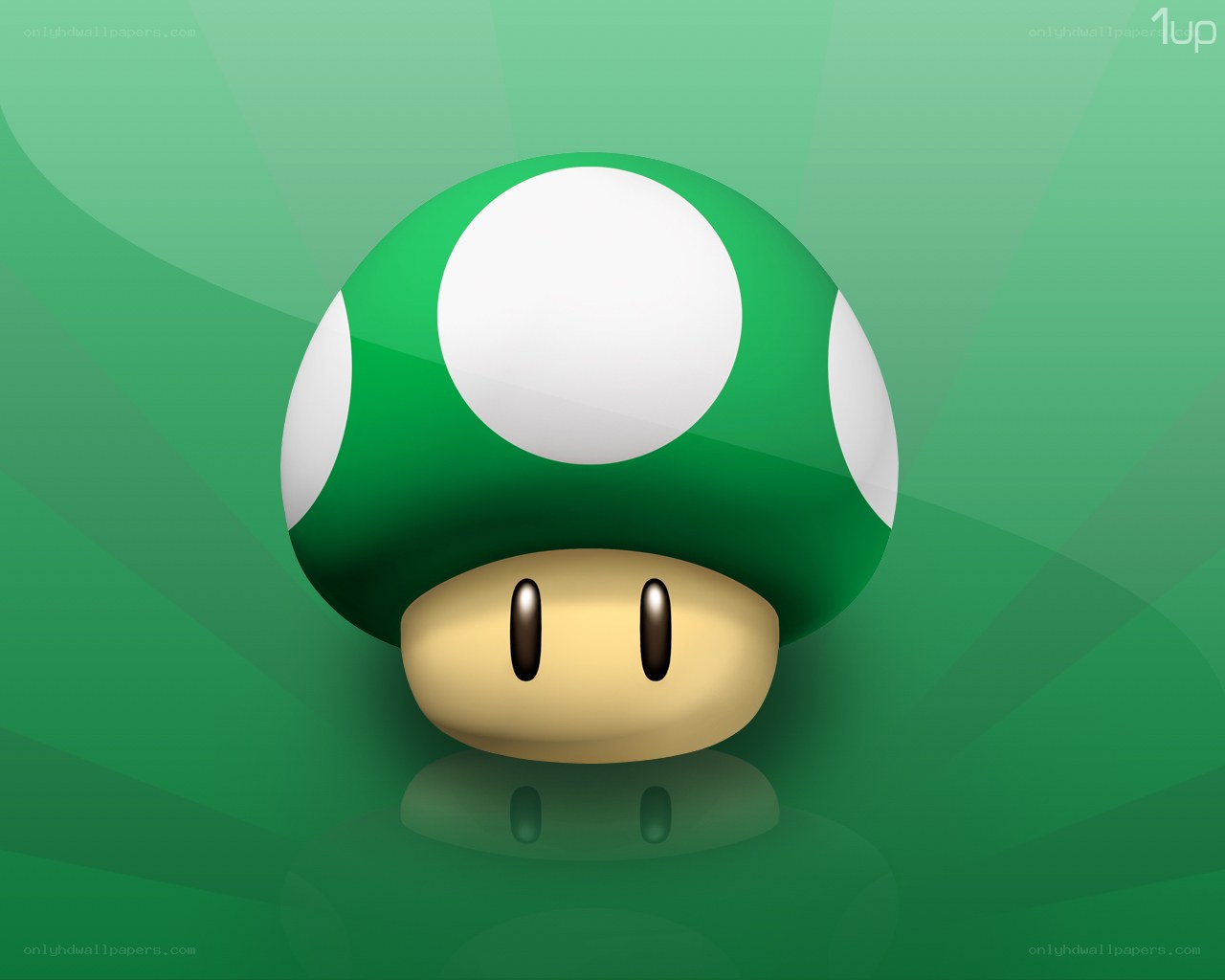 Green mushroom character