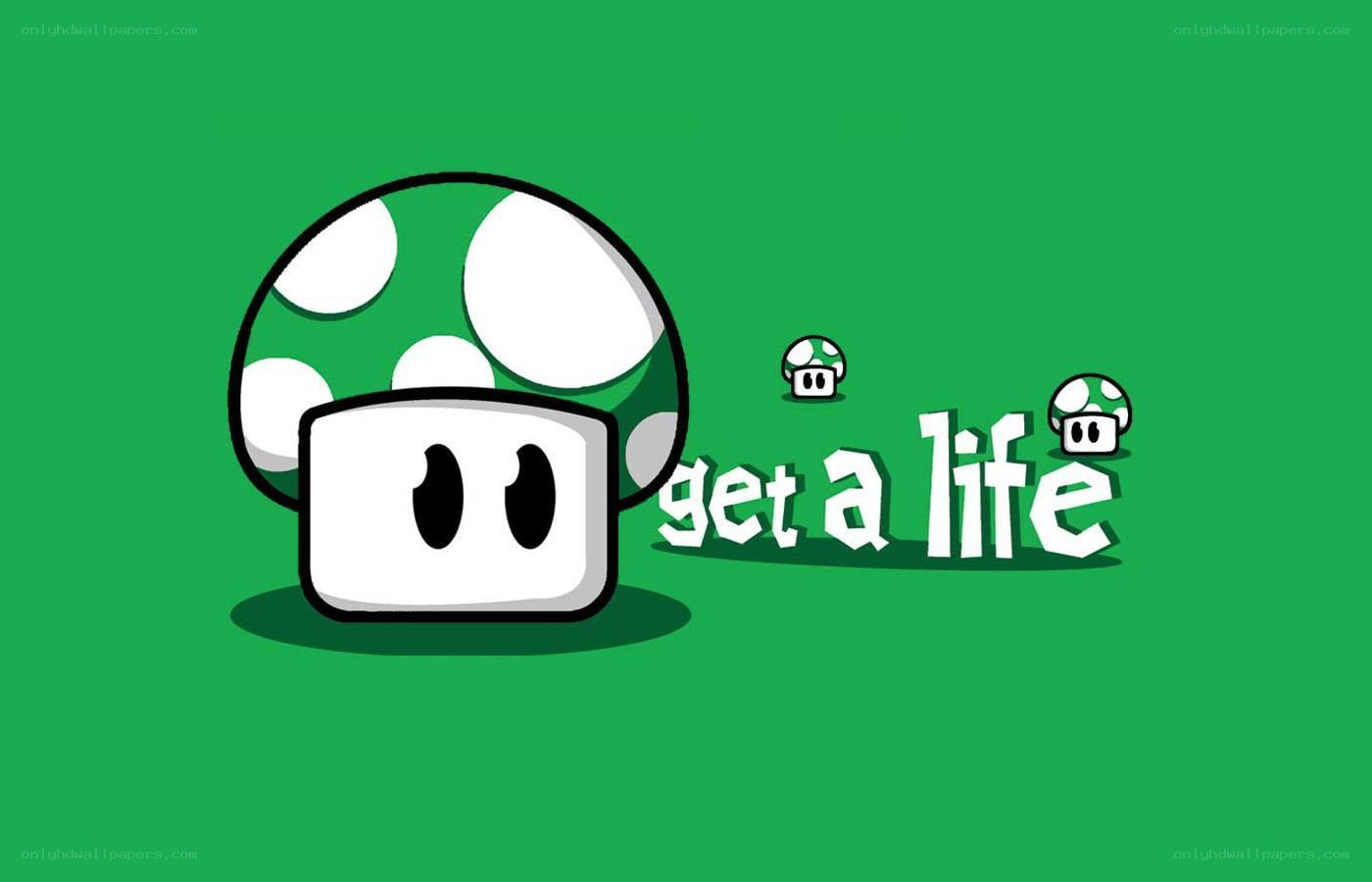green mushroom life icon