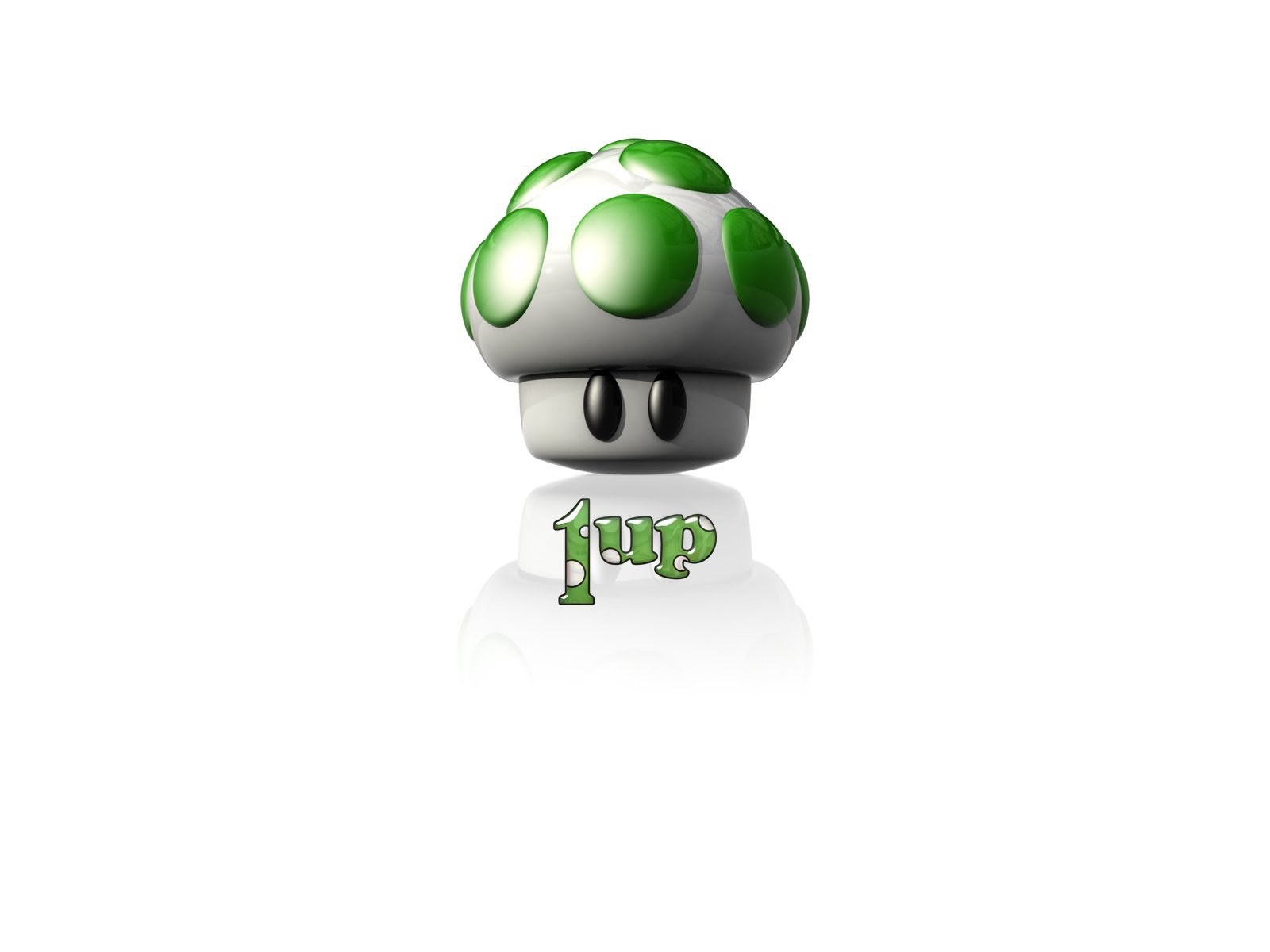 Green mushroom power-up