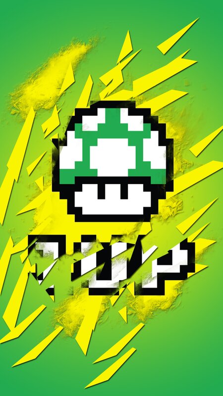 Green Mushroom Power-up — Dynamic