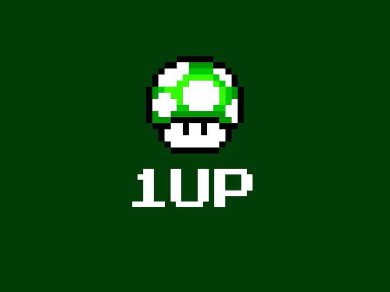green mushroom power-up