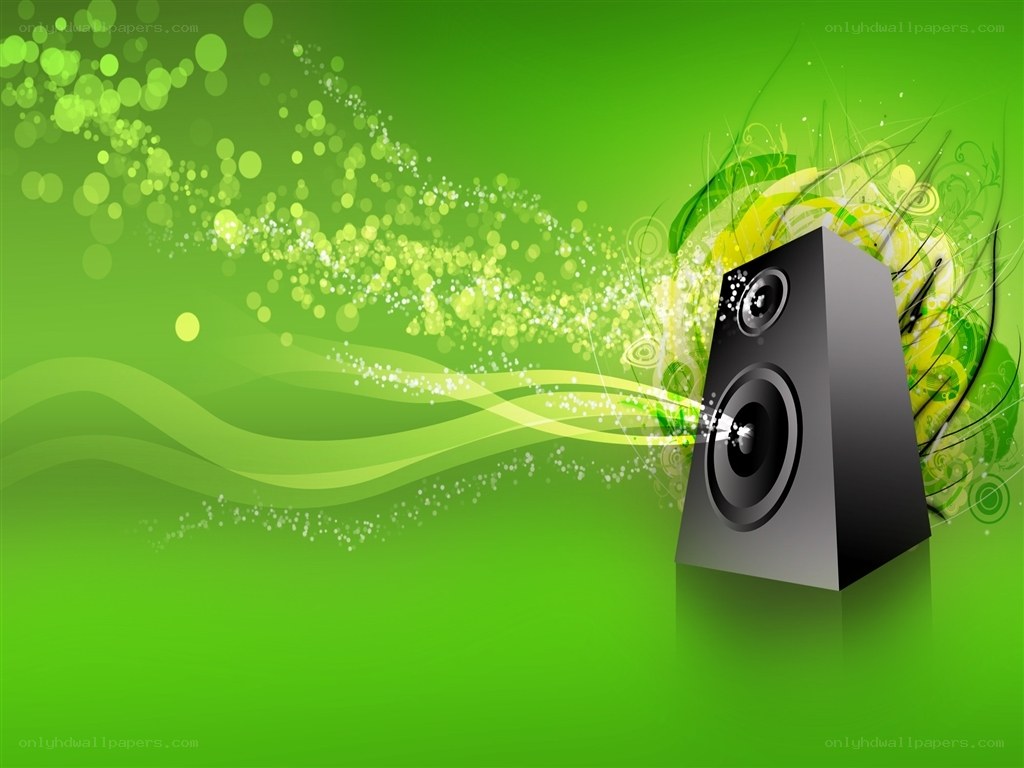 green music speaker background