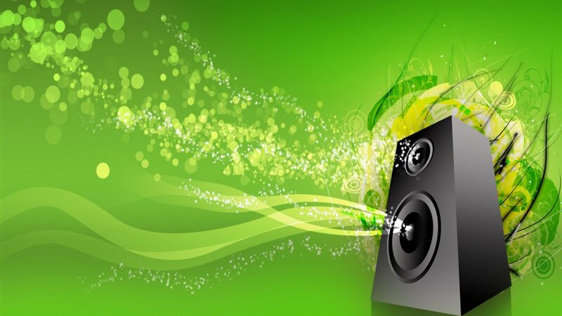 green music speaker background