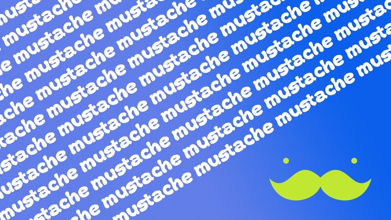 Green Mustache Icon