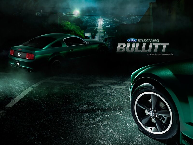Green Mustang Bullitt