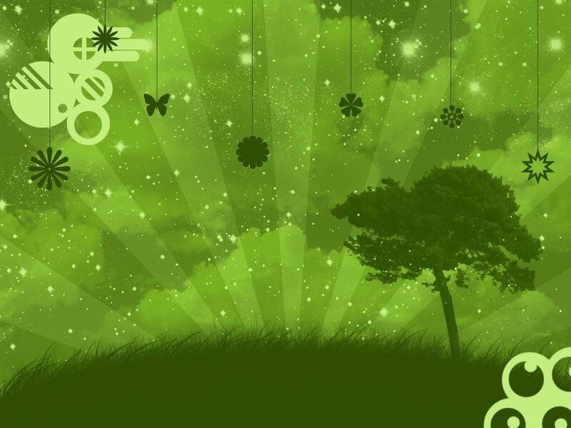 green nature abstract background