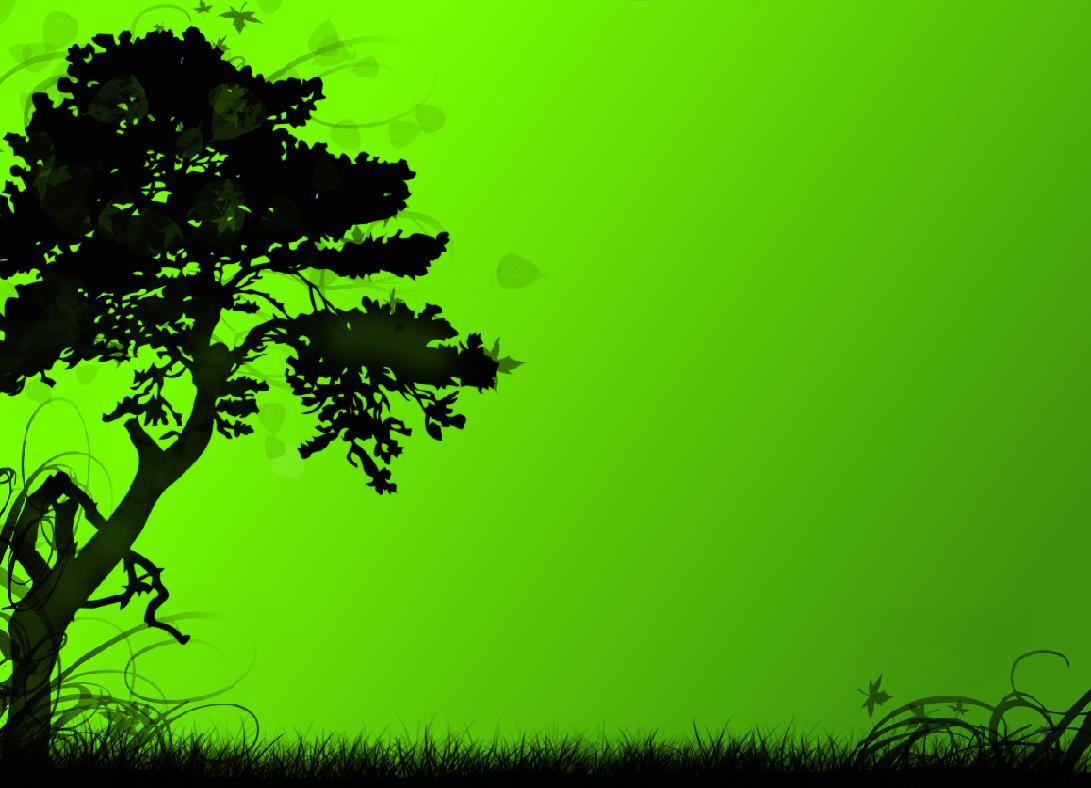 green nature silhouette background