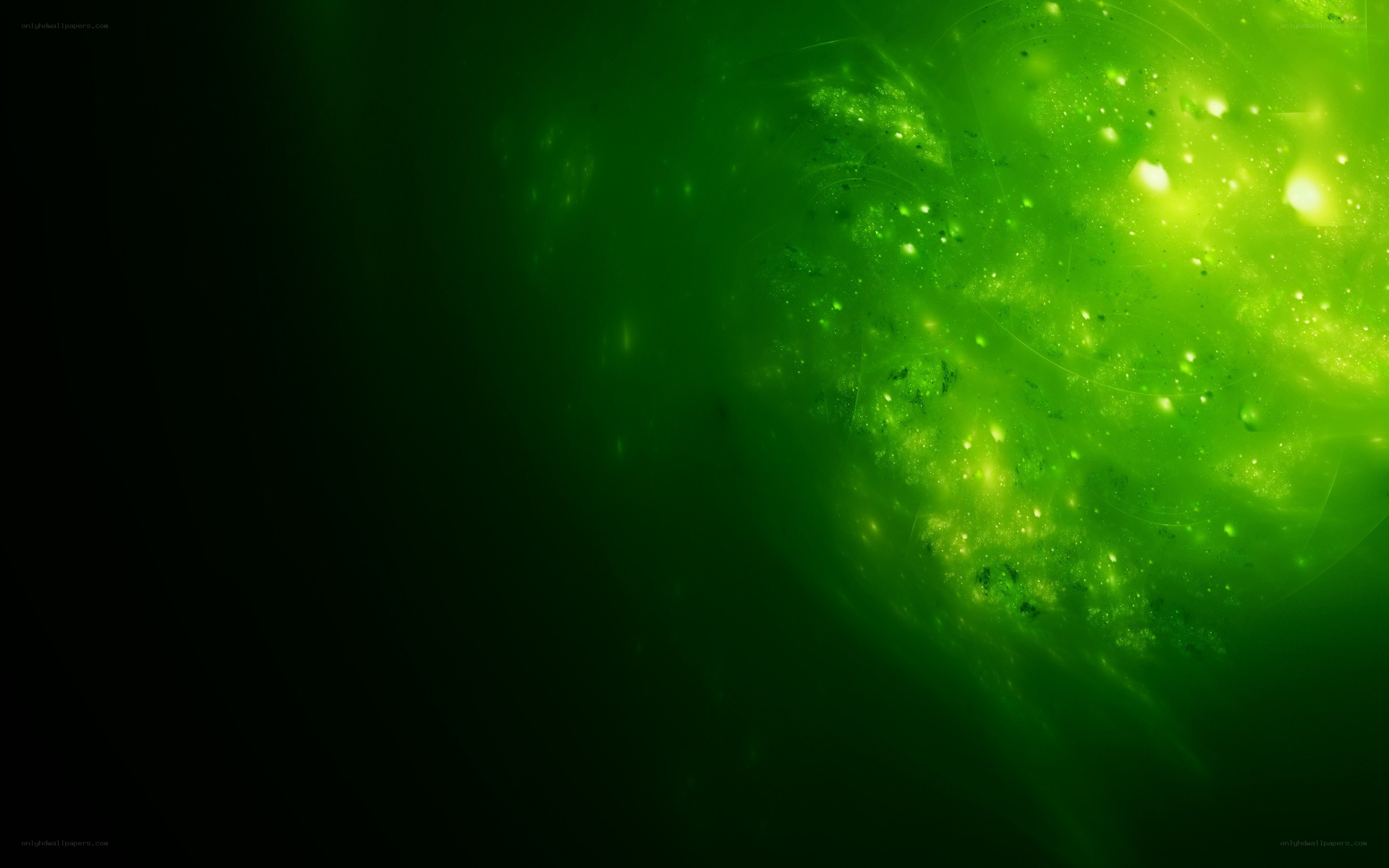 green nebula in space