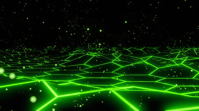 Green Neon Grid