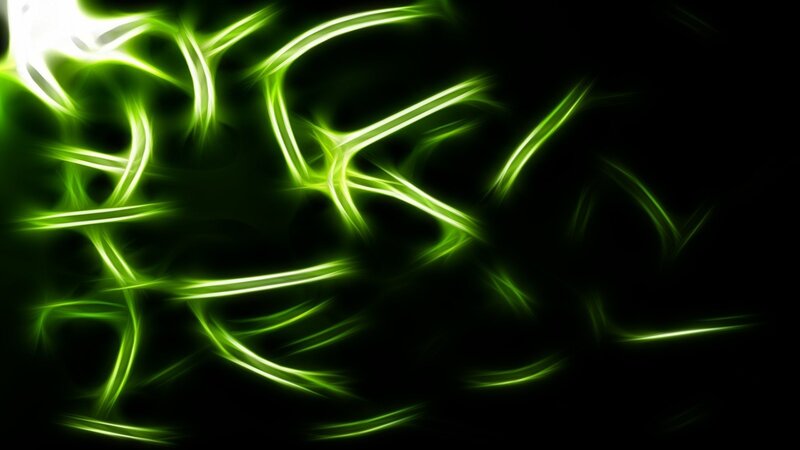 green neon light patterns