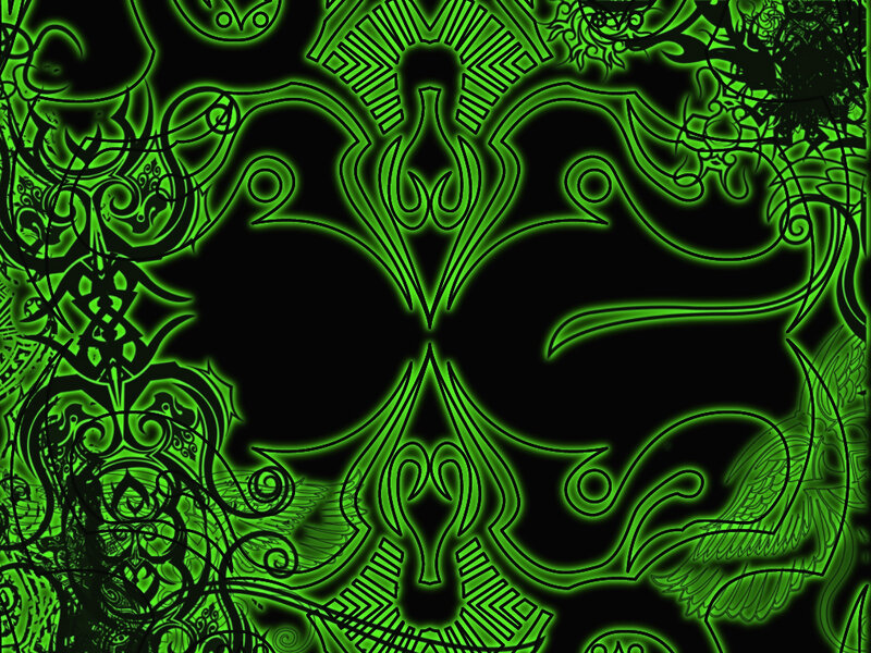 Green Neon Pattern