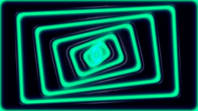 Green Neon Rectangles