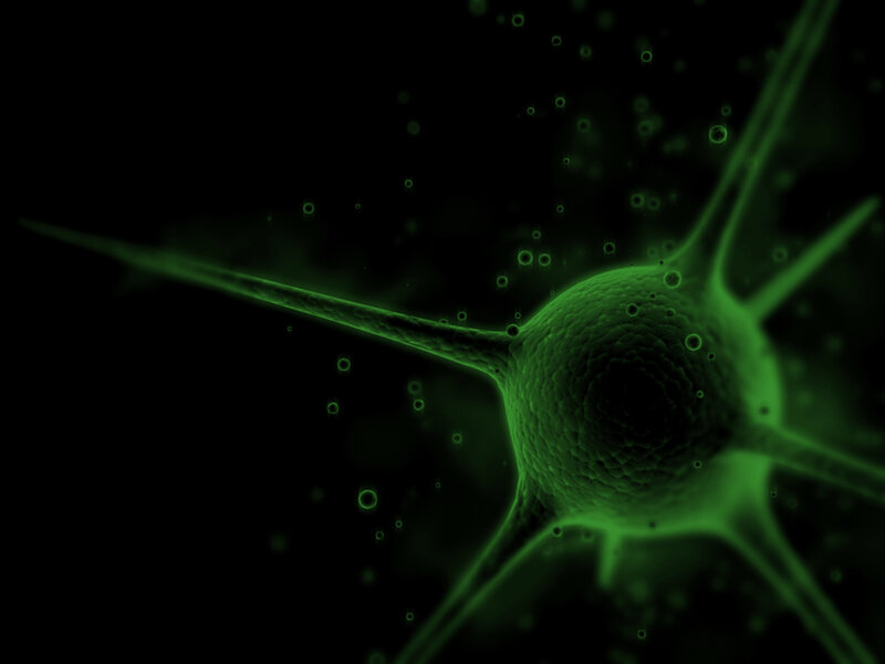 green neuron cell