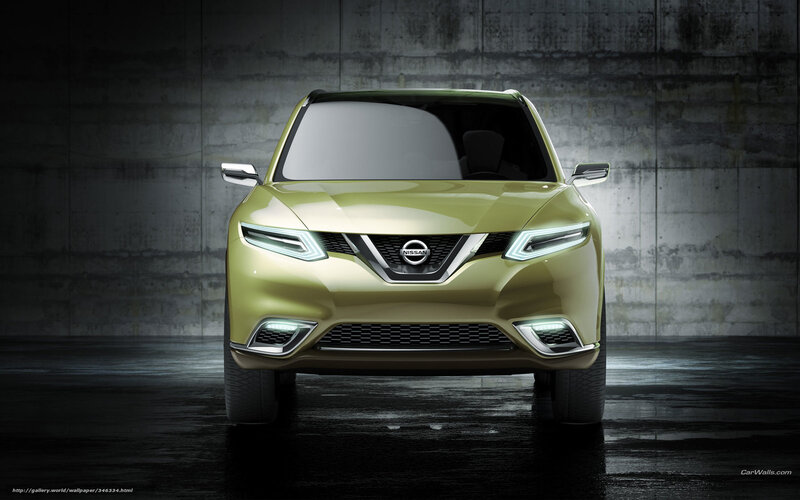 Green Nissan Concept Car — Dramatic