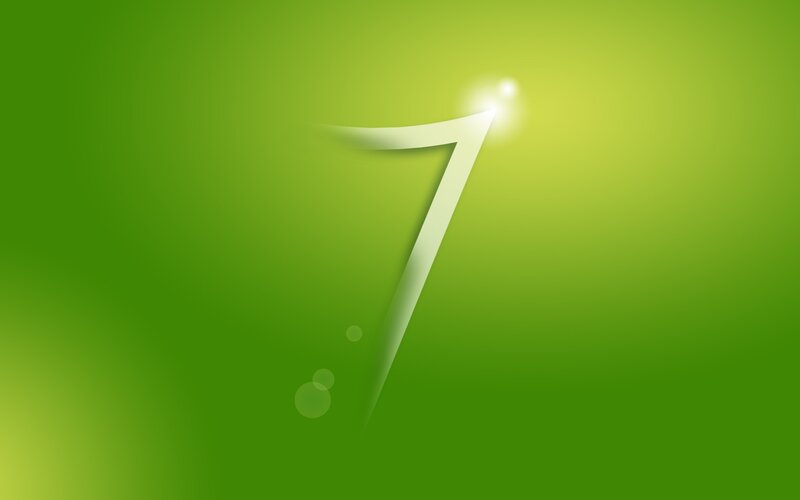 green number seven background