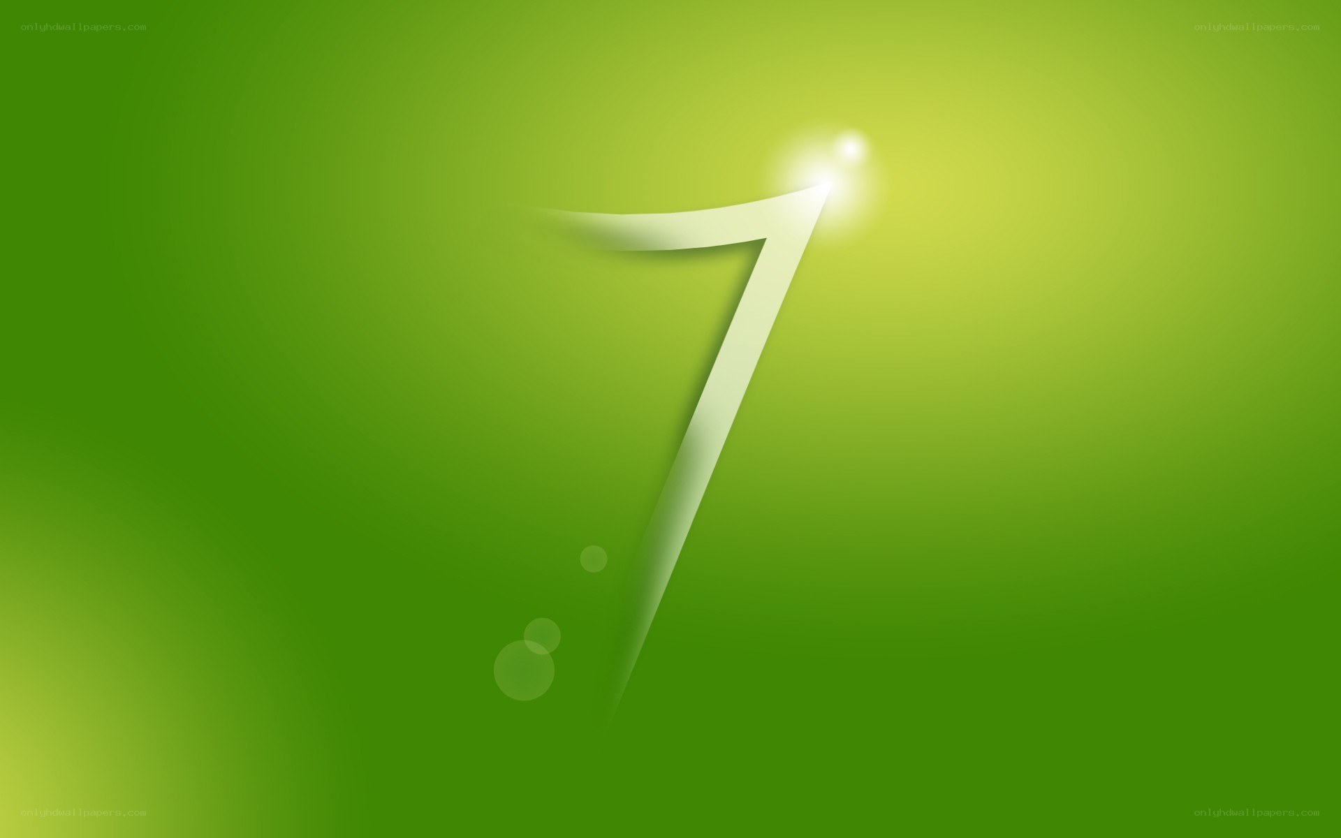 green number seven background