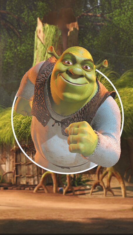 Green Ogre Character — Cheerful