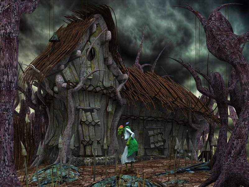 Green Ogre in Forest — Dark, Eerie